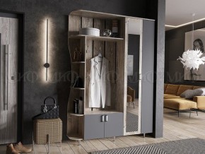 ЛИКА №1 Прихожая ЛДСП (графит/дуб юкон) в Заводоуковске - zavodoukovsk.ok-mebel.com | фото