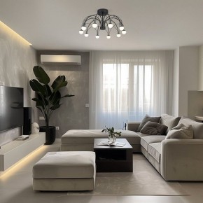 Люстра на штанге Eurosvet Ragno 90035/10 LED черный в Заводоуковске - zavodoukovsk.ok-mebel.com | фото 5