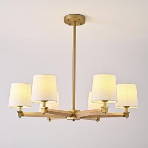 Люстра на штанге Imperiumloft Jorgenson White/Light wood STAVRA01 в Заводоуковске - zavodoukovsk.ok-mebel.com | фото 3