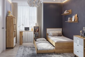 МИЛАН Спальня (Дуб Золотой/Белый матовый) в Заводоуковске - zavodoukovsk.ok-mebel.com | фото 46