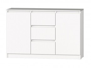 МС "Хилтон" Комод №4 1200 (белый текстурный) в Заводоуковске - zavodoukovsk.ok-mebel.com | фото 2