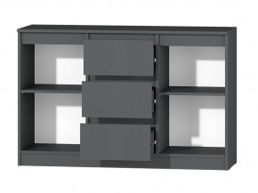 МС "Хилтон" Комод №4 1200 (графит) в Заводоуковске - zavodoukovsk.ok-mebel.com | фото 3