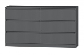 МС "Хилтон" Комод №5 1400 (6 ящ.) графит в Заводоуковске - zavodoukovsk.ok-mebel.com | фото 2