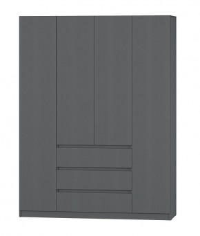 МС "Хилтон" Шкаф №1 1600 (Графит) в Заводоуковске - zavodoukovsk.ok-mebel.com | фото 2