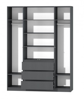 МС "Хилтон" Шкаф №1 1600 (Графит) в Заводоуковске - zavodoukovsk.ok-mebel.com | фото 3