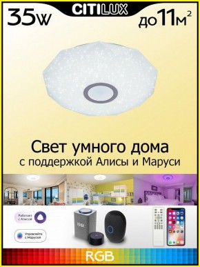 Накладной светильник Citilux Диамант Смарт CL713A30G в Заводоуковске - zavodoukovsk.ok-mebel.com | фото 3