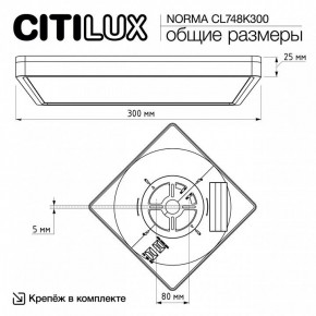 Накладной светильник Citilux Norma CL748K300 в Заводоуковске - zavodoukovsk.ok-mebel.com | фото 7