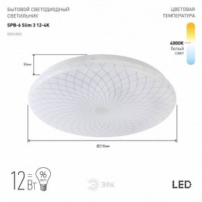 Накладной светильник Эра Slim SPB-6 Slim 3 12-4K в Заводоуковске - zavodoukovsk.ok-mebel.com | фото 2