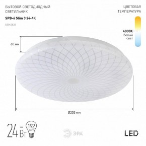 Накладной светильник Эра Slim SPB-6 Slim 3 24-4K в Заводоуковске - zavodoukovsk.ok-mebel.com | фото 2
