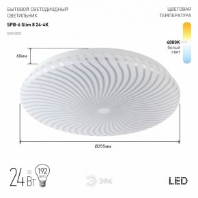 Накладной светильник Эра Slim SPB-6 Slim 8 24-4K в Заводоуковске - zavodoukovsk.ok-mebel.com | фото 2