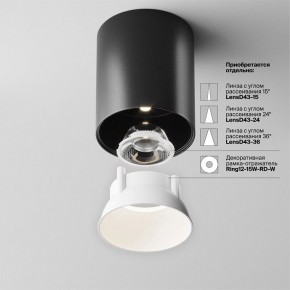Накладной светильник Maytoni Alfa LED C064CL-12W4K-RD-B в Заводоуковске - zavodoukovsk.ok-mebel.com | фото 4