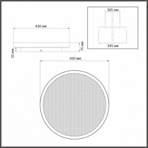 Накладной светильник Sonex Shimmers 7736/60L в Заводоуковске - zavodoukovsk.ok-mebel.com | фото 8