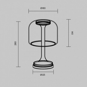 Настольная лампа декоративная Maytoni Spirito MOD286TL-L8B3K в Заводоуковске - zavodoukovsk.ok-mebel.com | фото 3