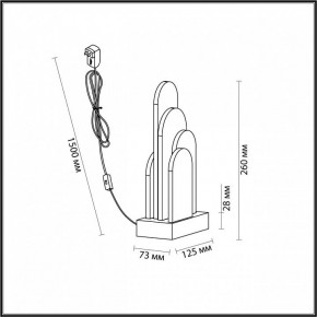 Настольная лампа декоративная Odeon Light Foros 5437/12TL в Заводоуковске - zavodoukovsk.ok-mebel.com | фото 5