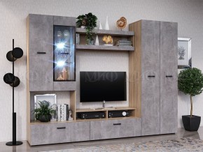 Нэнси New Пенал (ЛДСП) Бетон светлый/Сонома в Заводоуковске - zavodoukovsk.ok-mebel.com | фото 3