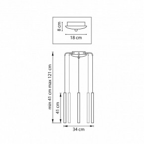 Подвесная люстра Lightstar Tubo L5T747237 в Заводоуковске - zavodoukovsk.ok-mebel.com | фото 3