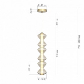 Подвесная люстра ST-Luce SPINE SL6136.213.01 в Заводоуковске - zavodoukovsk.ok-mebel.com | фото 4
