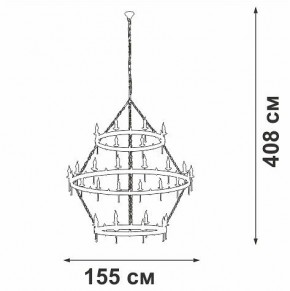 Подвесная люстра Vitaluce V1872 V1872-7/16+8+8 в Заводоуковске - zavodoukovsk.ok-mebel.com | фото 3