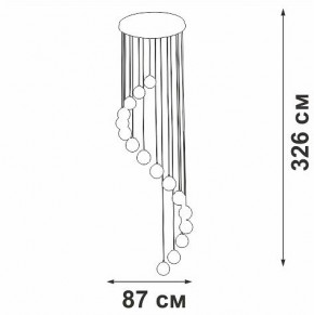 Подвесная люстра Vitaluce V2893 V2893-9/16S в Заводоуковске - zavodoukovsk.ok-mebel.com | фото 4