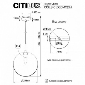 Подвесной светильник Citilux Томми CL102631 в Заводоуковске - zavodoukovsk.ok-mebel.com | фото 8