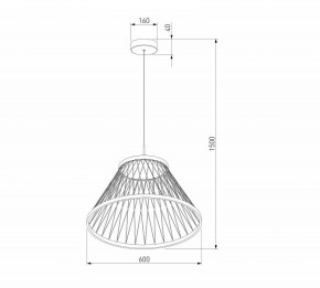Подвесной светильник Eurosvet Cesta 40017/1 LED коричневый в Заводоуковске - zavodoukovsk.ok-mebel.com | фото 5