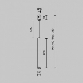 Подвесной светильник Maytoni Focus Led TR155-1-5W3K-B в Заводоуковске - zavodoukovsk.ok-mebel.com | фото 5