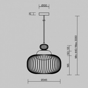 Подвесной светильник Maytoni Levitation MOD376PL-01G в Заводоуковске - zavodoukovsk.ok-mebel.com | фото 5