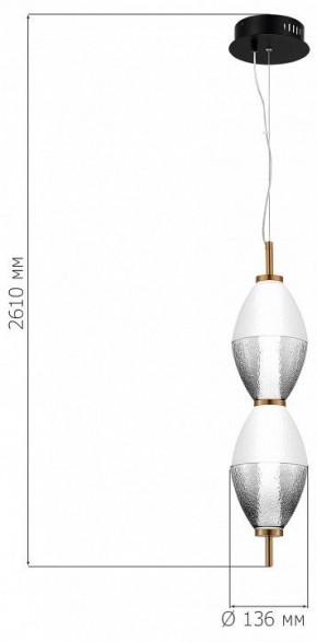Подвесной светильник ST-Luce Ice SL6130.403.15 в Заводоуковске - zavodoukovsk.ok-mebel.com | фото 4