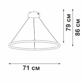 Подвесной светильник Vitaluce V2516 V2516-8/1S в Заводоуковске - zavodoukovsk.ok-mebel.com | фото 3