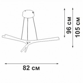 Подвесной светильник Vitaluce V2708 V2708-0/3S в Заводоуковске - zavodoukovsk.ok-mebel.com | фото 3