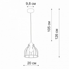 Подвесной светильник Vitaluce V3102 V3102-1/1S в Заводоуковске - zavodoukovsk.ok-mebel.com | фото 3