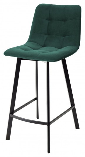 Полубарный стул CHILLI-QB SQUARE зеленый #19, велюр / черный каркас (H=66cm) М-City в Заводоуковске - zavodoukovsk.ok-mebel.com | фото
