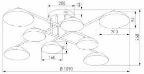 Потолочная люстра Eurosvet Ripple 50389 LED латунь в Заводоуковске - zavodoukovsk.ok-mebel.com | фото 5