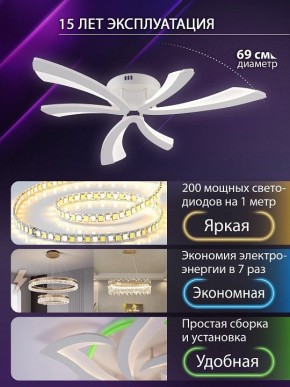 Потолочная люстра Natali Kovaltseva VIO LED LAMPS 81453 в Заводоуковске - zavodoukovsk.ok-mebel.com | фото 5