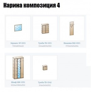 Прихожая Карина (модульная) в Заводоуковске - zavodoukovsk.ok-mebel.com | фото 10