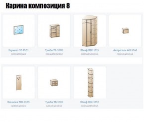 Прихожая Карина (модульная) в Заводоуковске - zavodoukovsk.ok-mebel.com | фото 16
