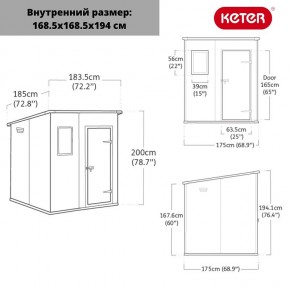 Сарай Манор Пентхаус 6x6 (MANOR PENT 6x6) в Заводоуковске - zavodoukovsk.ok-mebel.com | фото 3