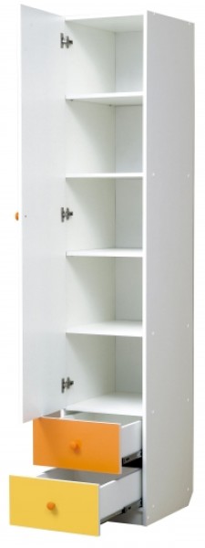 Шкаф 1-но дверный с ящиками и зеркалом Радуга (400) в Заводоуковске - zavodoukovsk.ok-mebel.com | фото 2