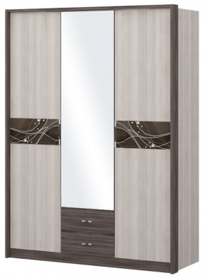 Шкаф 3-х дверный с зеркалом Шк68.2 МС Николь в Заводоуковске - zavodoukovsk.ok-mebel.com | фото