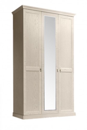 Шкаф 3-х дверный (с зеркалом) для платья и белья Венеция дуб седан (ВНШ1/3) в Заводоуковске - zavodoukovsk.ok-mebel.com | фото