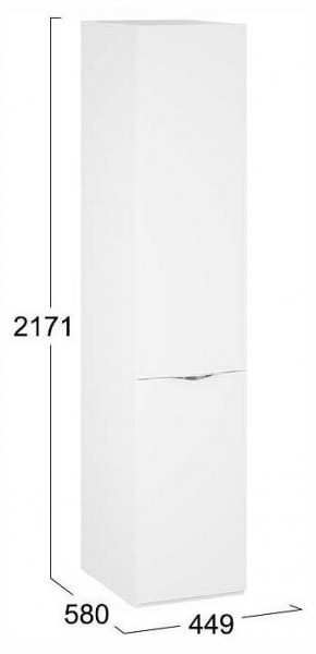 Шкаф для белья Глосс СМ-319.07.001 в Заводоуковске - zavodoukovsk.ok-mebel.com | фото 4