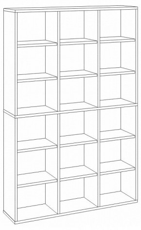 Шкаф книжный Домино СУ(ш3в2)+6ФГ в Заводоуковске - zavodoukovsk.ok-mebel.com | фото 2