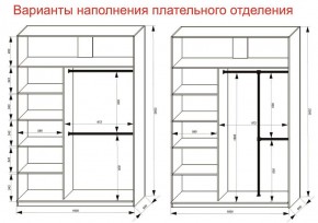 Шкаф-купе 1600 серии SOFT D6+D4+B2+PL2 (2 ящика+1штанга+1 полка) профиль «Капучино» в Заводоуковске - zavodoukovsk.ok-mebel.com | фото 9