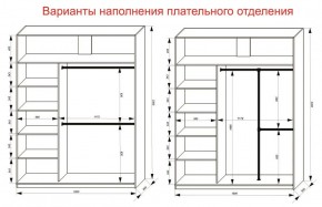 Шкаф-купе 1800 серии SOFT D1+D3+B2+PL1 (2 ящика+1штанга) профиль «Графит» в Заводоуковске - zavodoukovsk.ok-mebel.com | фото 7