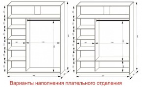 Шкаф-купе 1800 серии SOFT D6+D4+B2+PL2 (2 ящика+1штанга+1 полка) профиль «Капучино» в Заводоуковске - zavodoukovsk.ok-mebel.com | фото 8