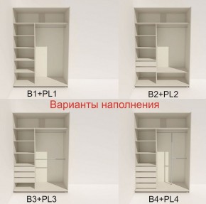 Шкаф-купе 1800 серии SOFT D6+D6+B2+PL3 (2 ящика+2штанги) профиль «Капучино» в Заводоуковске - zavodoukovsk.ok-mebel.com | фото 6