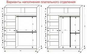 Шкаф-купе 1800 серии SOFT D8+D2+B2+PL4 (2 ящика+F обр.штанга) профиль «Графит» в Заводоуковске - zavodoukovsk.ok-mebel.com | фото 8