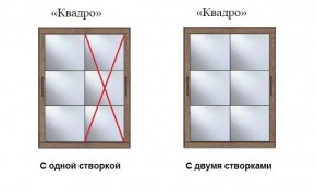 Шкаф-купе №19 Серия 3 Квадро (1500) Ясень Анкор светлый в Заводоуковске - zavodoukovsk.ok-mebel.com | фото 3
