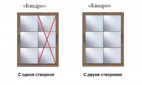 Шкаф-купе №19 Серия 3 Квадро (1500) Ясень анкор светлый в Заводоуковске - zavodoukovsk.ok-mebel.com | фото 3