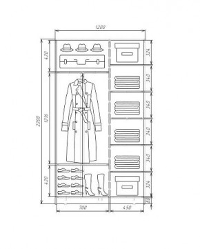 Шкаф-купе ХИТ 22-4-12-88 (420) в Заводоуковске - zavodoukovsk.ok-mebel.com | фото 5